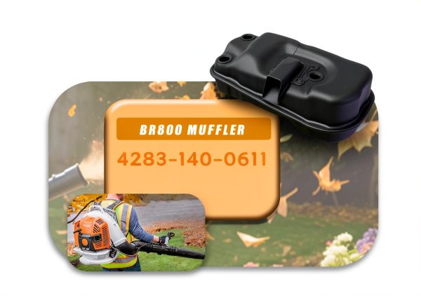 BR800 Muffler for For STIHL BR800, BR800X, BR800C, BR800C-E Backpack Blowers - Replaces OEM 4283 140 0611, Easy Installation Replacement Part-2